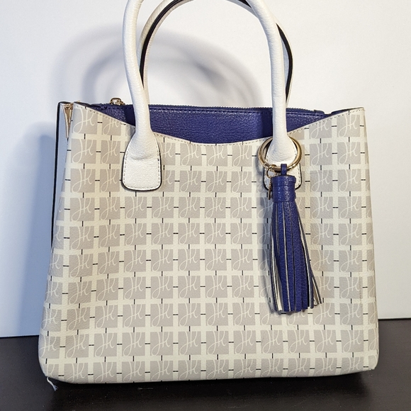 Joseph Ribkoff Handbag - Gray/Blue - Includes shoulder strap and dust bag - Picture 2 of 3